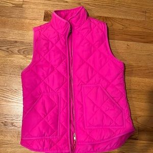 Hot pink jcrew vest